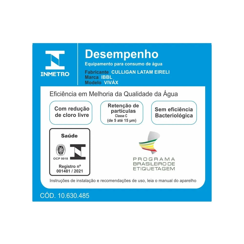 Purificador de Água Viváx Prata BIVOLT