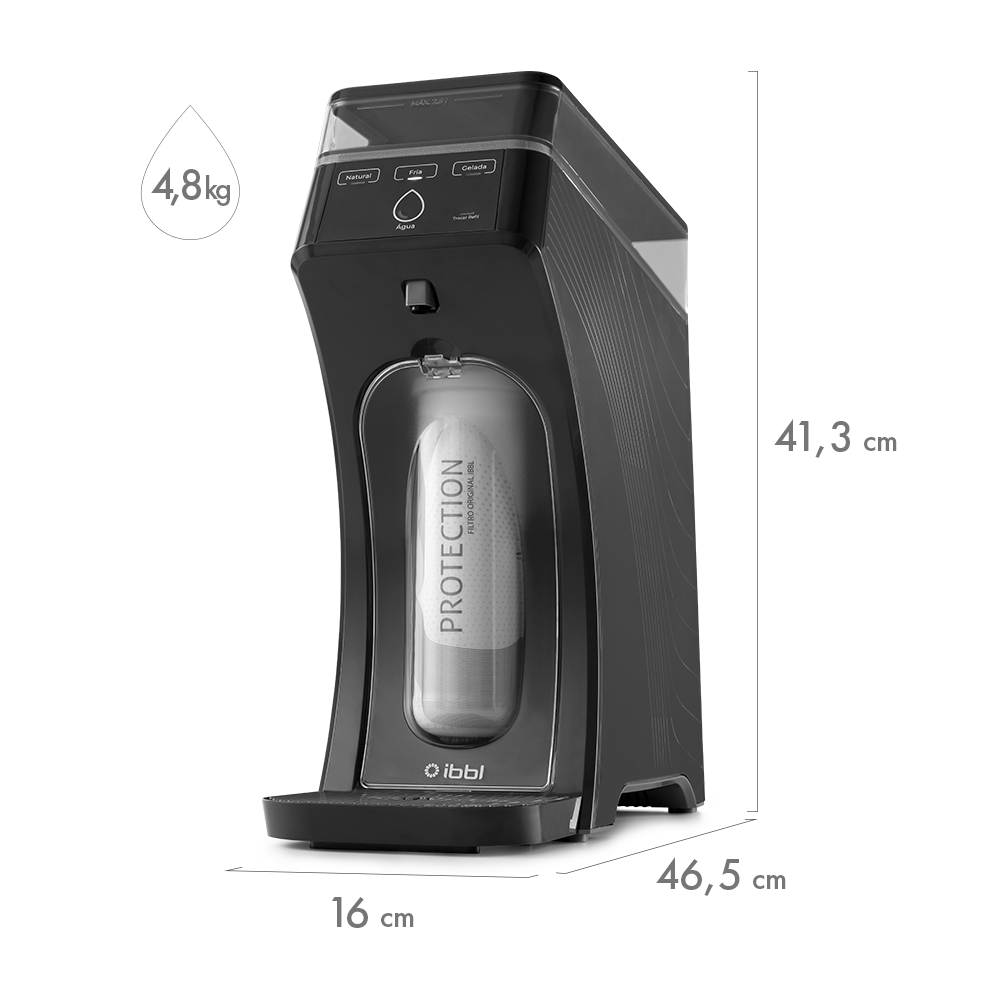 Purificador de Água E-Due Freedom Eletrônico Grafite Bivolt