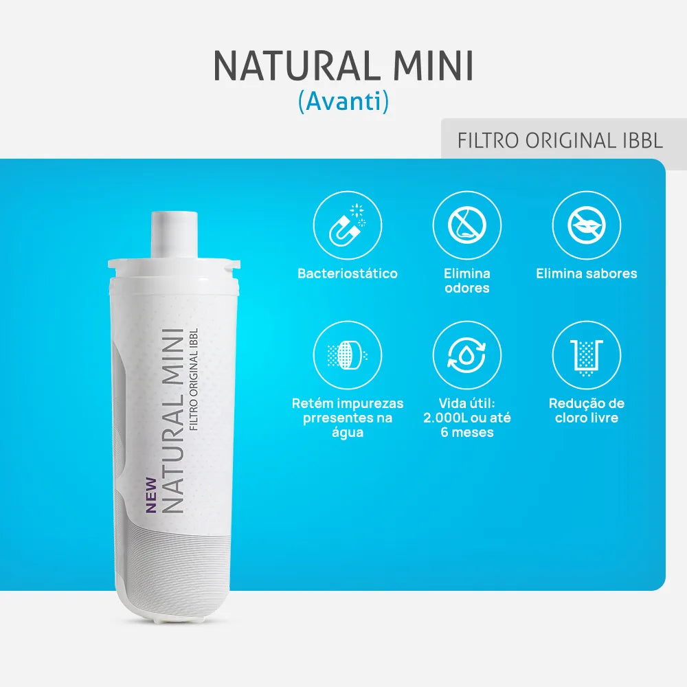 Kit 3 Filtros de Água Natural Mini (Avanti)